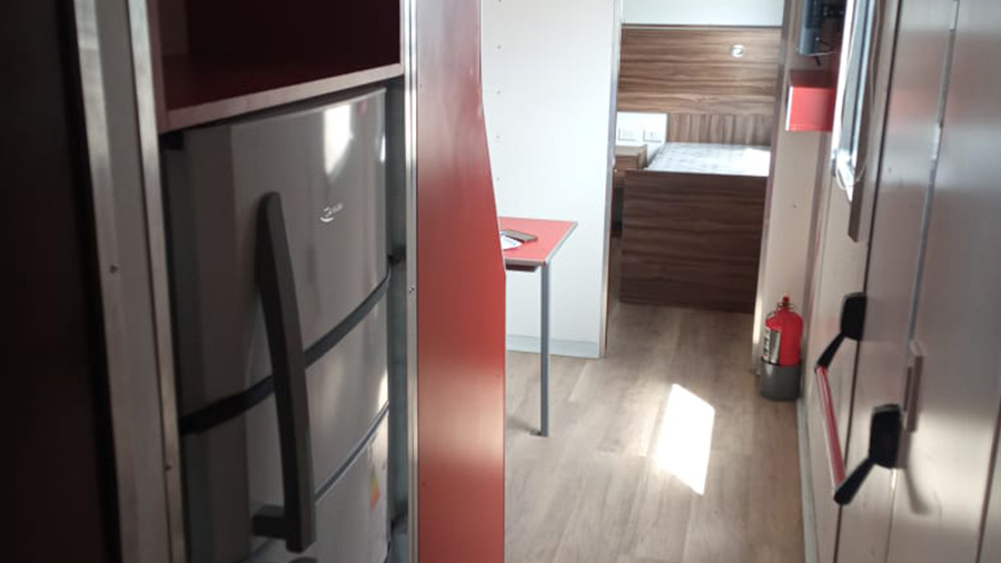 Baño del trailer habitacional