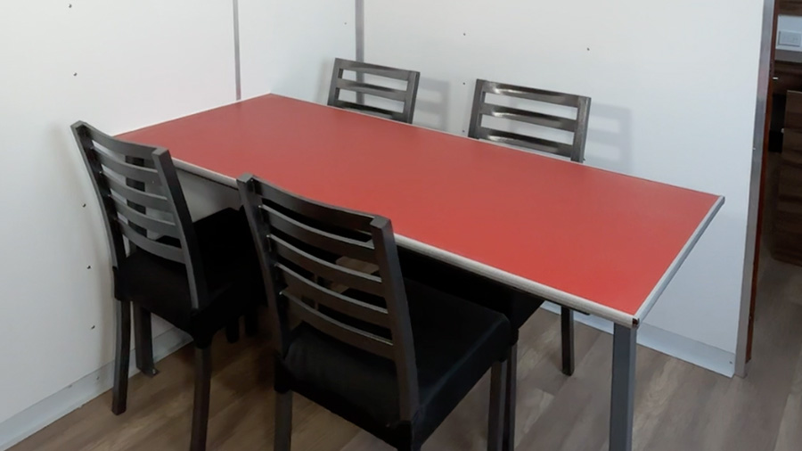 Baño del trailer habitacional